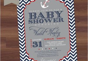Nautical theme Baby Shower Invitations Etsy whoopsie