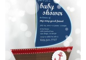 Nautical themed Baby Shower Invites Items Similar to Diy Nautical Baby Shower Invitation