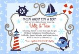 Nautical themed Baby Shower Invites Money Savvy Fashionista Whimsical Nautical Baby Shower