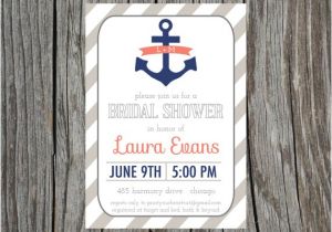 Nautical themed Bridal Shower Invitations Nautical themed Bridal Shower Ideas Trueblu