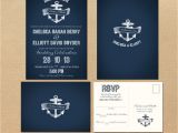 Nautical themed Wedding Invitation Template Nautical Anchor Wedding Invitation and Rsvp by Alacartepaperie