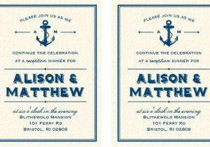 Nautical Wedding Invitation Template 17 Addressing Wedding Invitation Templates Free Sample