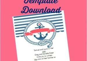 Nautical Wedding Invitation Template Free Free Printable Nautical Wedding Invitations