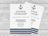 Nautical Wedding Invitation Template Free Nautical Wedding Invitation Printable Template by