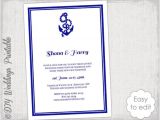 Nautical Wedding Invitation Template Free Printable Nautical Wedding Invitation Template Diy