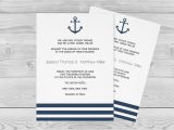 Nautical Wedding Invitation Template Nautical Wedding Invitation Printable Template by