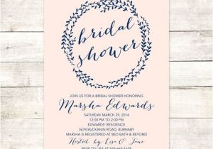Navy and Blush Bridal Shower Invitations 1000 Ideas About Blush Bridal Showers On Pinterest