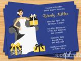 Navy and Yellow Bridal Shower Invitations Navy and Yellow Bridal Shower Invitation 5×7 Printable