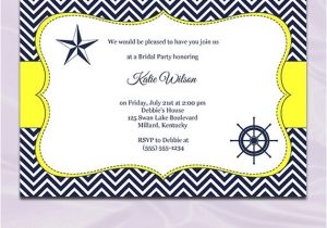 Navy and Yellow Bridal Shower Invitations Navy and Yellow Bridal Shower Invitation by
