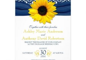Navy Blue and Sunflower Wedding Invitations 457 Best Images About Sunflower theme On Pinterest