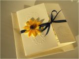 Navy Blue and Sunflower Wedding Invitations Sunflower and Navy Blue Wedding Invitation Sunflower and