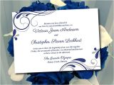 Navy Blue Wedding Invitation Template Wedding Invitation Template Winter Wedding Navy Blue Silver