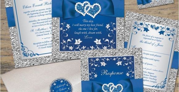 Navy Blue Wedding Invitations Kits Designs Royal Blue Wedding Invitation Kits together with