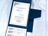 Navy Blue Wedding Invitations Kits Print Your Own Navy Blue Wedding Invitations with Our Diy
