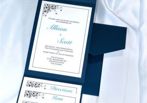 Navy Blue Wedding Invitations Kits Print Your Own Navy Blue Wedding Invitations with Our Diy