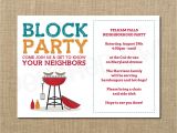 Neighborhood Party Invitation Template Neighborhood Block Party Cookout Invitation Grilling Out