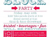 Neighborhood Party Invitation Template Party Invite Template Block Party Invitation Template