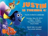 Nemo Birthday Invitation Template Finding Dory Invitations Ideas Free Invitation Templates