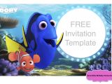 Nemo Birthday Invitation Template Finding Dory Party Diy Disney Crafts