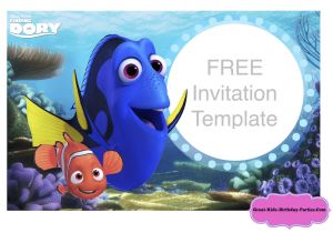 Nemo Birthday Invitation Template Finding Dory Party Diy Disney Crafts