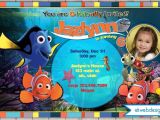 Nemo Birthday Invitation Template Finding Nemo Birthday Invitation Custom Digital File