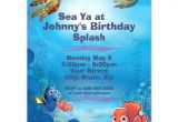 Nemo Birthday Invitation Template Finding Nemo Birthday Invitation Zazzle