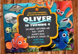 Nemo Birthday Party Invitations Finding Dory Invitation Finding Dory Invite Finding Nemo