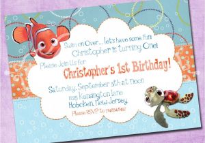 Nemo Birthday Party Invitations Finding Nemo Birthday Invitation