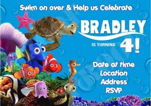 Nemo Birthday Party Invitations Finding Nemo Birthday Invitations Template Best Template