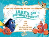 Nemo Birthday Party Invitations Finding Nemo Invitation Finding Nemo Birthday Nemo Thank