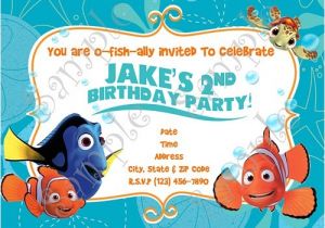 Nemo Birthday Party Invitations Finding Nemo Invitation Finding Nemo Birthday Nemo Thank