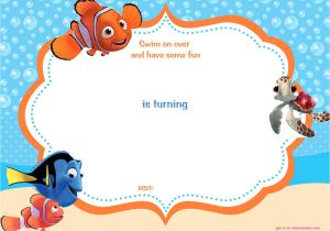 Nemo Party Invitation Template Download now Free Template Free Printable Finding Nemo