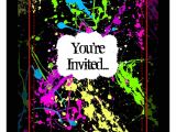 Neon Party Invitation Template Party Invitations Very Best Neon Party Invitations Design