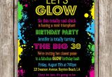 Neon Party Invitations Templates Free Neon Party Invitation Wording Glow In the Dark