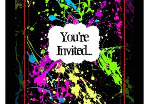 Neon Party Invitations Templates Free Party Invitations Very Best Neon Party Invitations Design