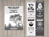 Nerdy Wedding Invitation Template Wedding Invitation Set Star Wars Save the Date