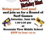 Nerf Birthday Invitation Template Free One Crazy Cookie Using My Creative Side On A Nerf Party