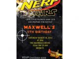 Nerf Birthday Invitations Free Personalized Nerf War Birthday Party Invitations