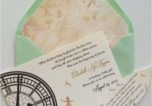 Neverland Baby Shower Invitations 25 Best Ideas About Peter Pan Party On Pinterest