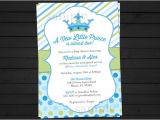 New Little Prince Baby Shower Invitations Items Similar to A New Little Prince Baby Shower