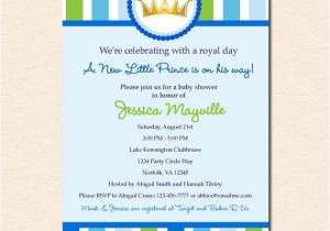 New Little Prince Baby Shower Invitations Little Prince Baby Shower Invitation Digital Printable File