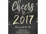 New Year Party Invitation 2017 Cheers to 2017 New Year 39 S Eve Party Invitation Zazzle
