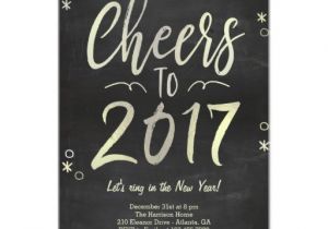 New Year Party Invitation 2017 Cheers to 2017 New Year 39 S Eve Party Invitation Zazzle