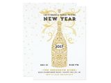 New Year Party Invitation 2017 Elegant New Year 2017 Party Invitation Zazzle
