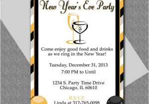 New Year Party Invitation Template New Years Eve Party Invitation Editable Template
