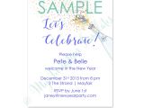 New Year Party Invitation Wording Samples New Years Eve Invitations Template Champagne Free Sample