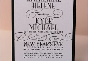 New Years Eve Wedding Invitations Wording Kathryn Kyle New Years Eve Wedding Invitations