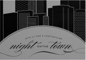 New York Party Invitation Template New York City Skyline Night On the town Bachelorette Party
