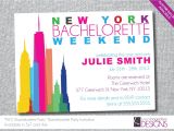 New York Party Invitations New York Bachelorette Party Invitation