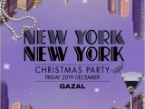 New York Party Invitations New York themed Christmas Party Invitation Set Tiffany